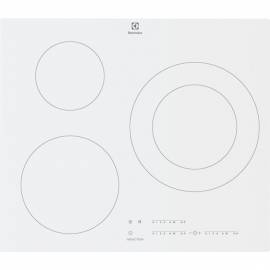 PLAQUE INDUCTION ELECTROLUX 3F 7400W BLANC