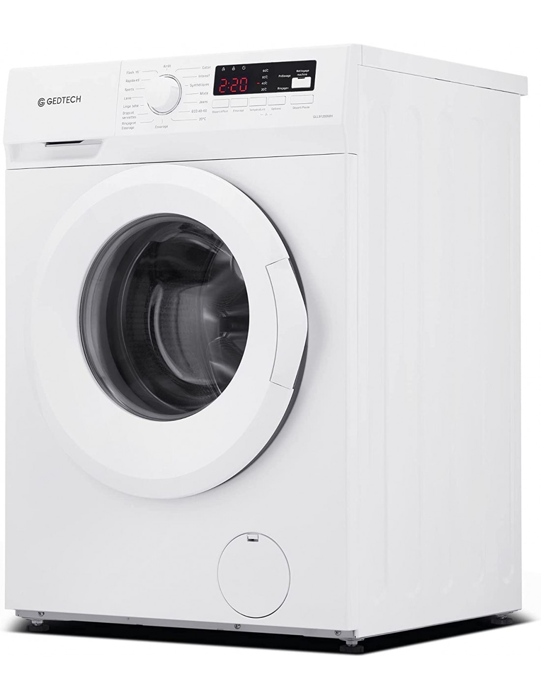 GEDTECH GLL91400WH - Lave-linge frontal 9 Kg - 1400 Trs - E