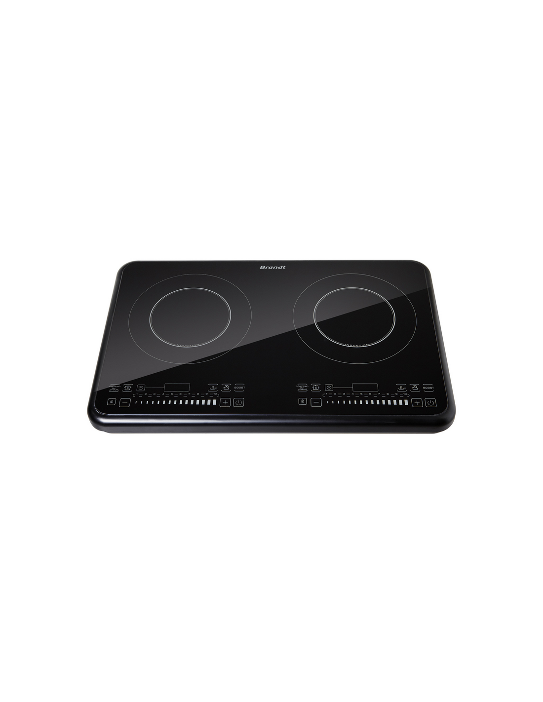 Table de cuisson induction posable 2 feux 3400w Brandt ti2slim1 - Plaque  induction - Achat & prix